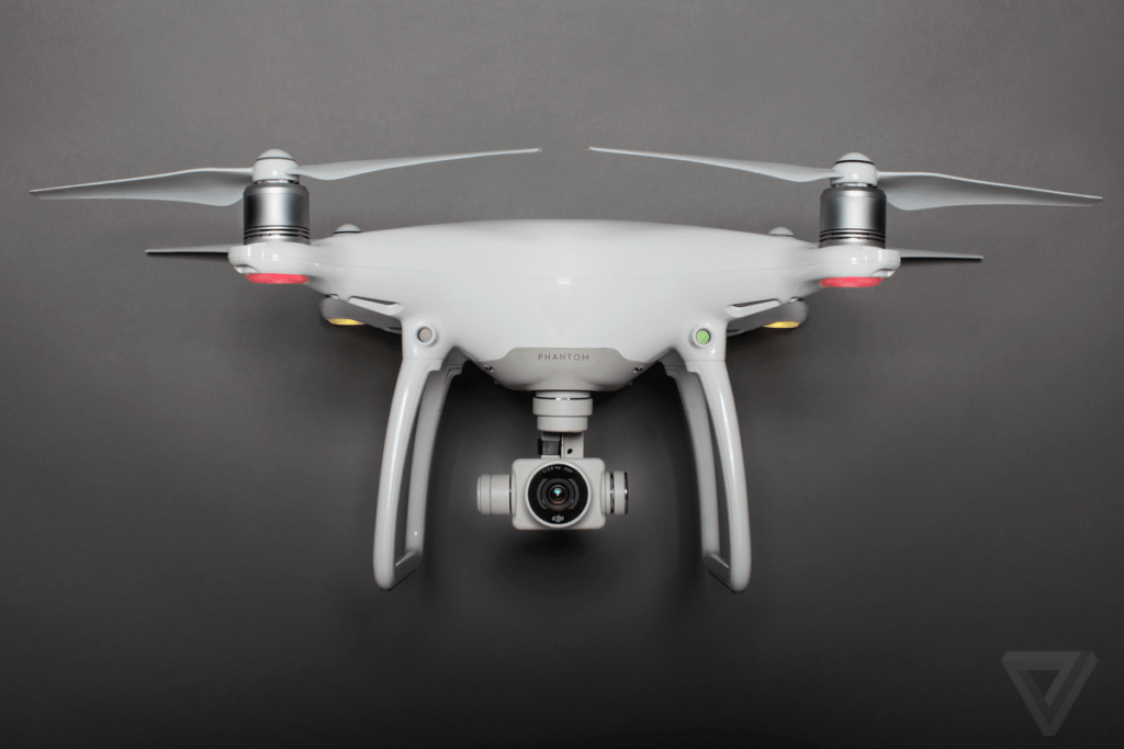 The newly designed Phantom 4 Quadcopter.