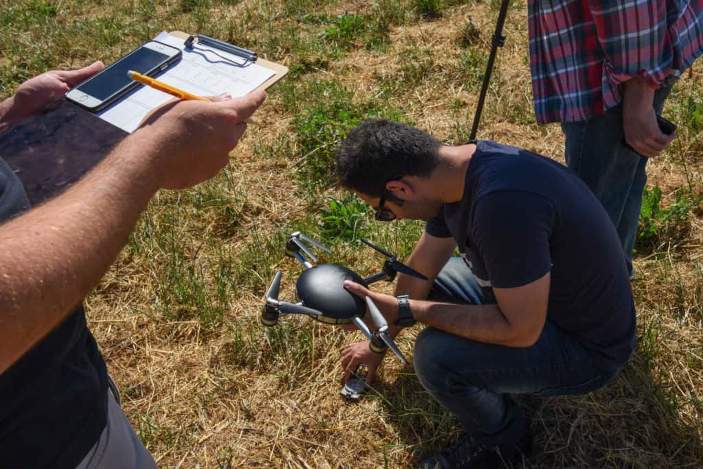 Lily Camera Drone being tested out in the field by beta testers.