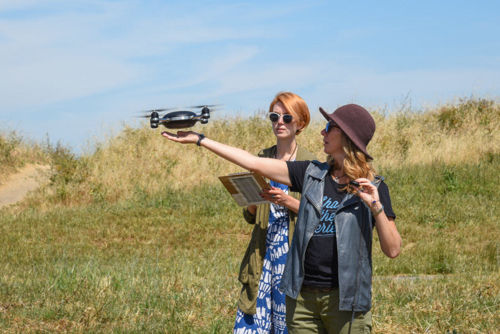 Lily Camera Drone being tested out in the field by beta testers.