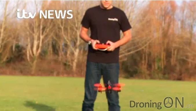 DroningON appearing on the national ITV News.