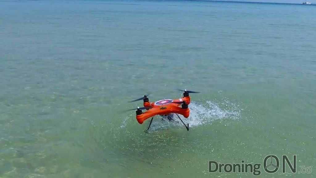 The 'Splash' drone from SwellPro, fully waterproofed and submersible.