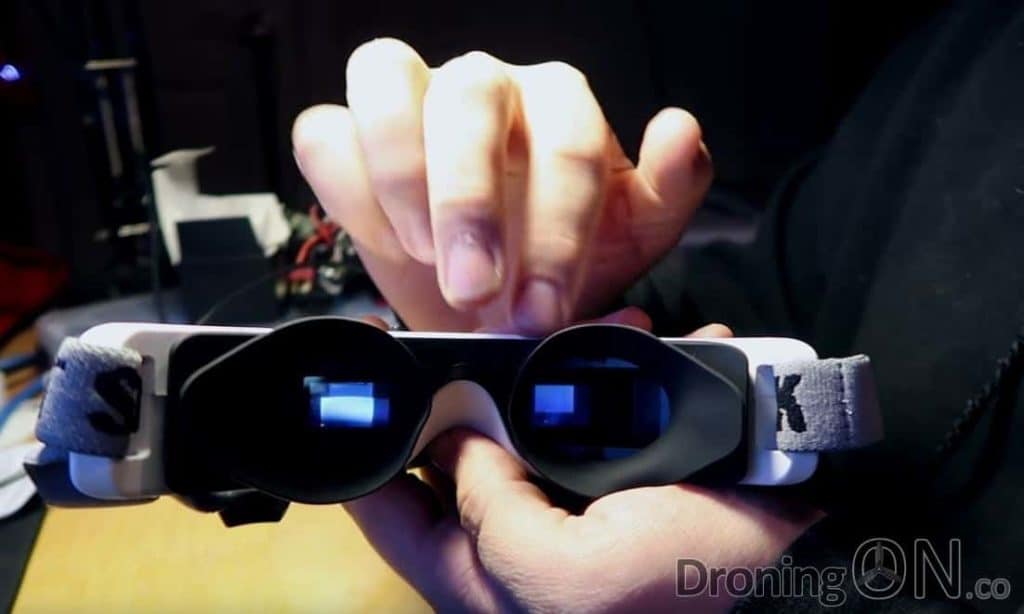 The eye-cup style of the new Fat Shark Base HD model.