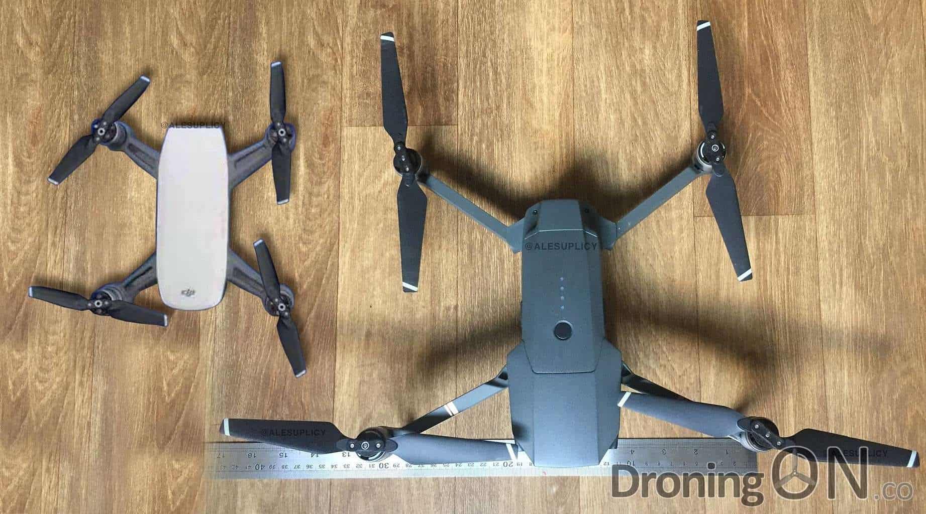 An illustration of the DJI Mavic Pro vs the DJI Spark.