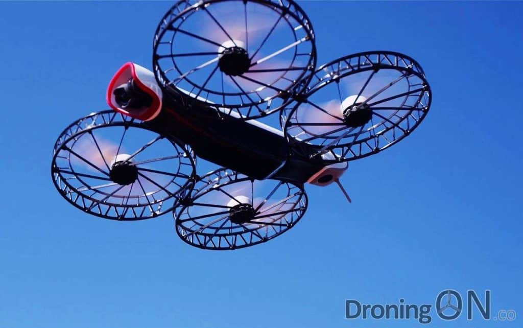 Snap from Vantage Robotics being flown during beta testing.