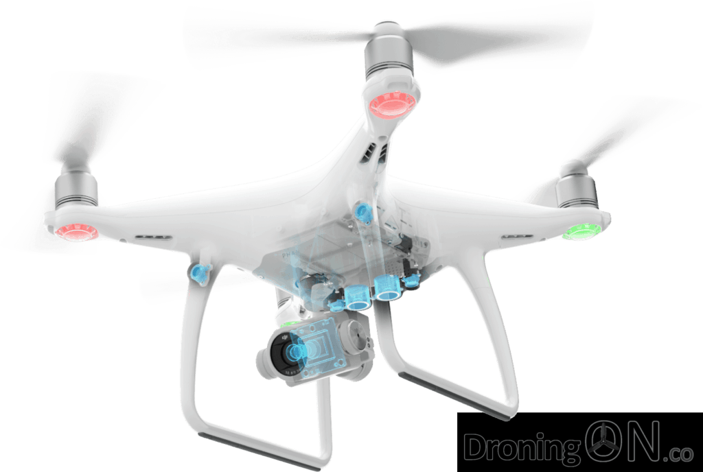 The new DJI Phantom 4 Advanced is still equipped with 5 sensors for autonomous flight.