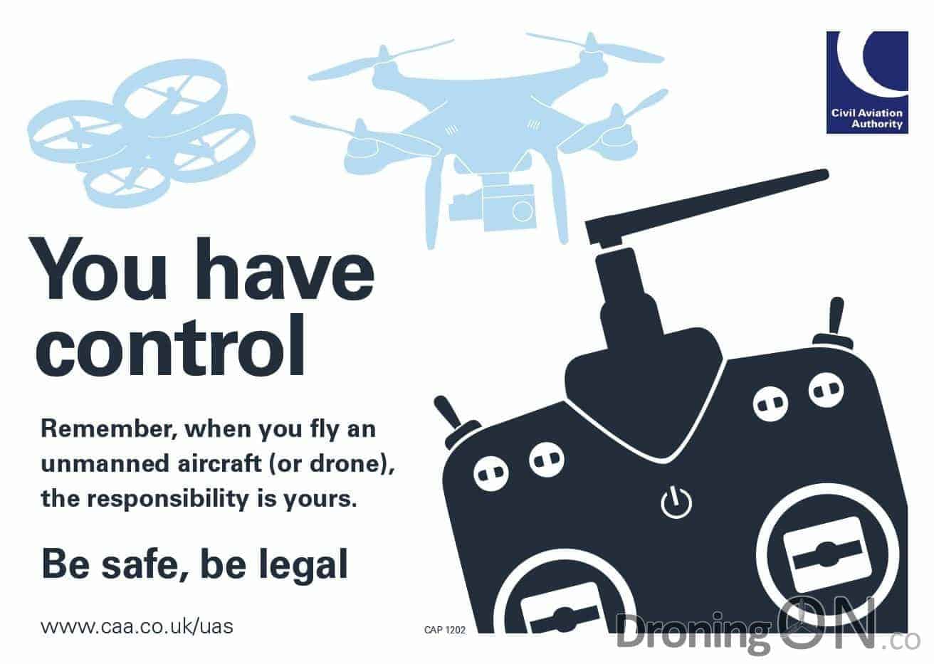 CAA Drone Safety Poster.