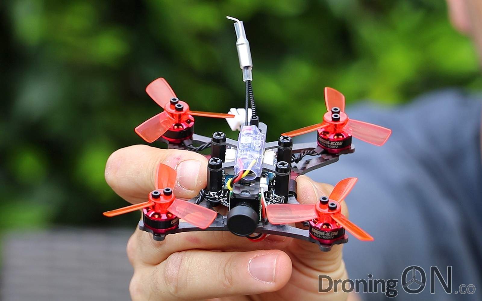 The DroningON review of the new KingKong 90GT Brushless Micro FPV Racer.