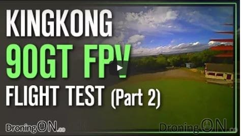 YouTube Thumbnail for the KingKong GT90 Flight Test video