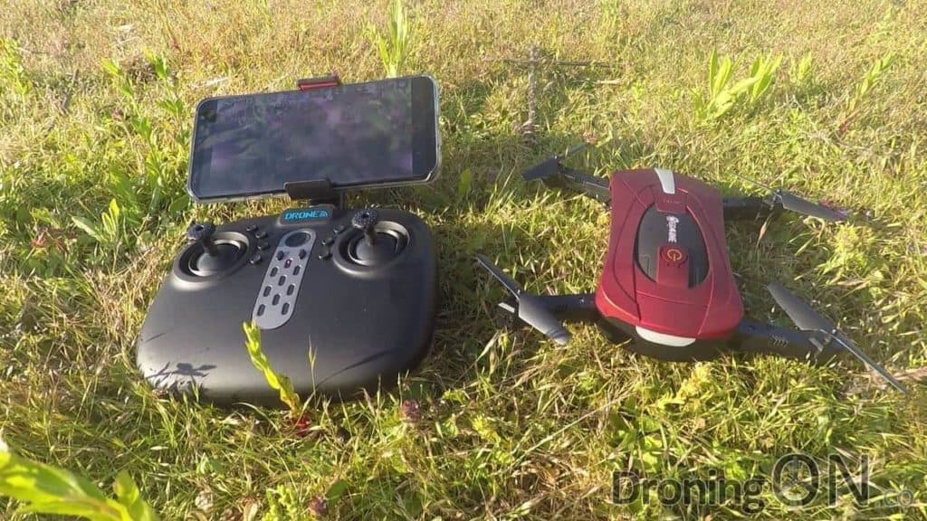 The Eachine E52-TX Drone and Transmitter set.