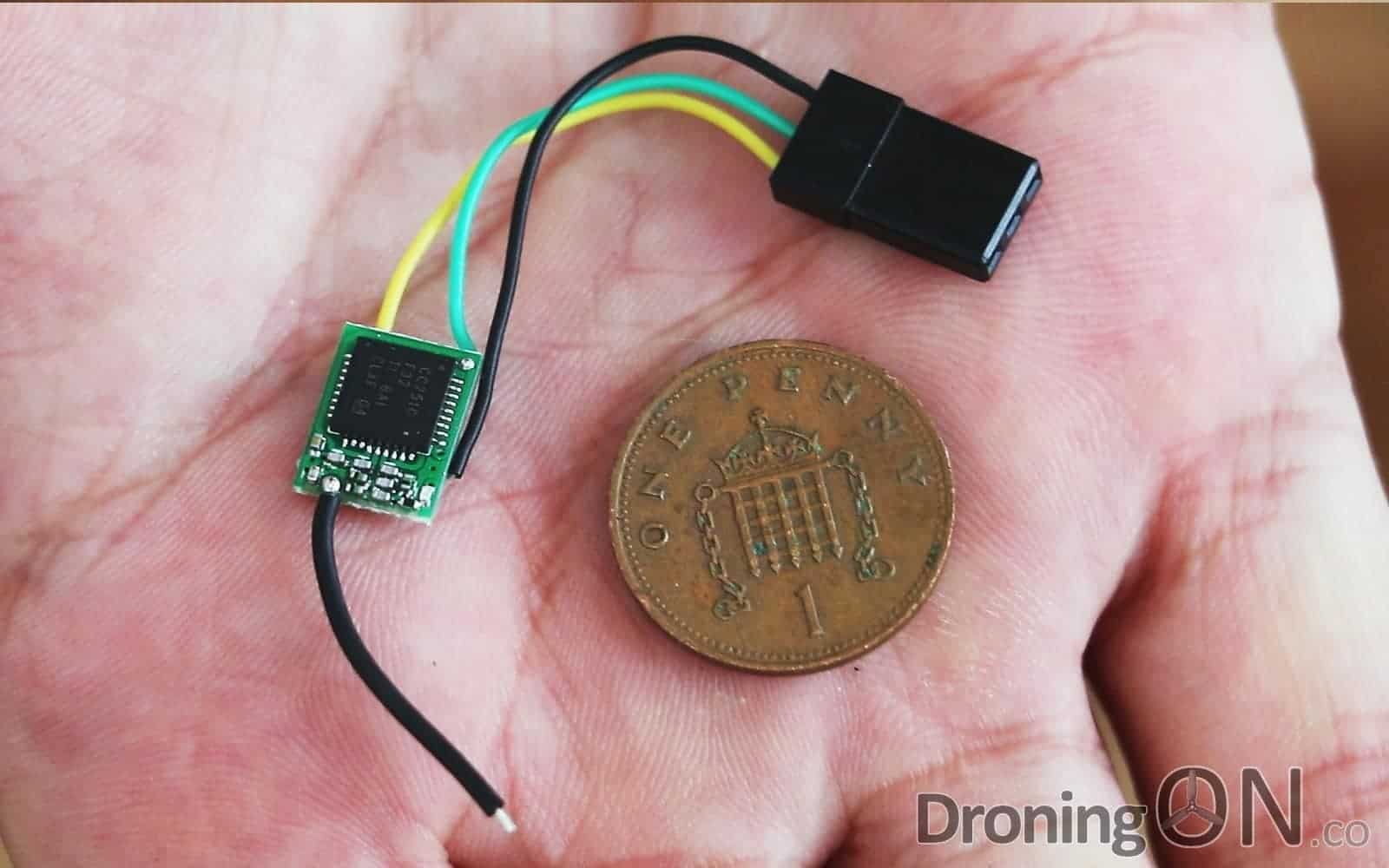 The iRangeX RX803, said to be the "worlds smallest" 2.4ghz FrSky receiver, costing less than $7/£6.