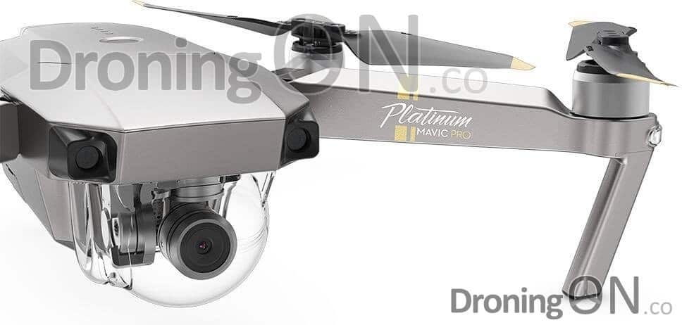 A shot of the new Mavic Pro Platinum to be launched soon.