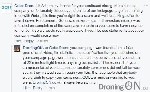 Gobe response to DroningON article.