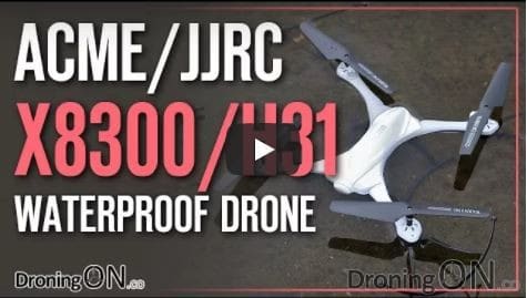 YouTube thumbnail for Acme X8300/JJRC H31 review
