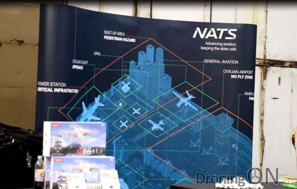 NATS were present at the show to discuss their air-traffic control data app, DroneAssist.