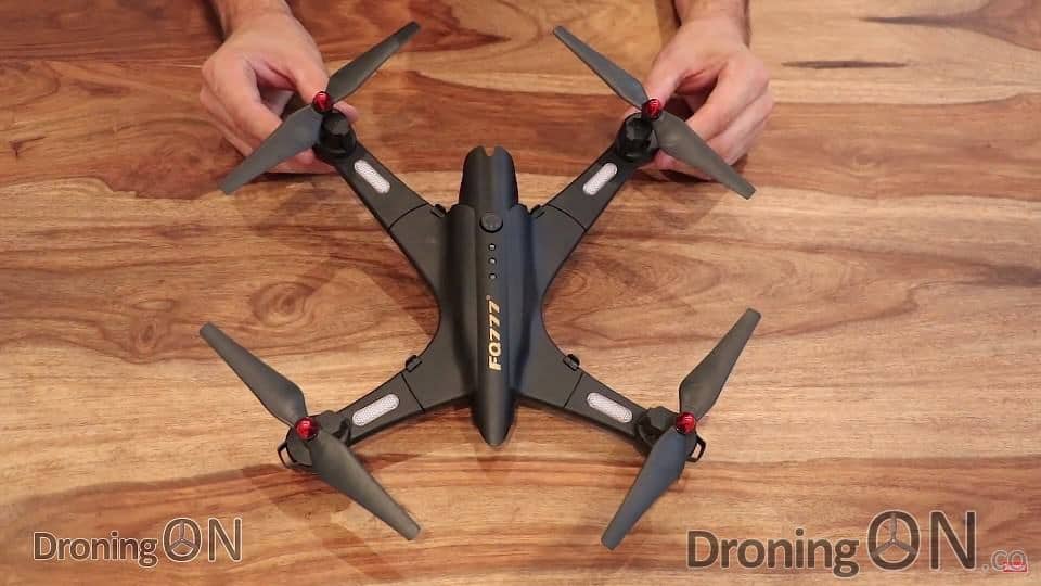 The FQ02W brushed drone, ideal for training...and crashing, due to its robust build design.
