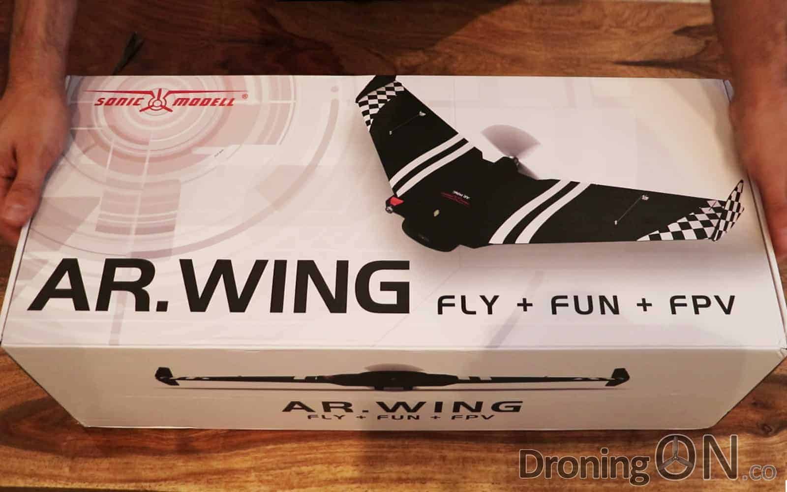 The new Sonic Modell AR Wing 900mm, reviewed, unboxing, built and flight tested by DroningON over a series of three videos