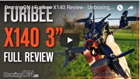 YouTube thumbnail for the Furibee X140 review
