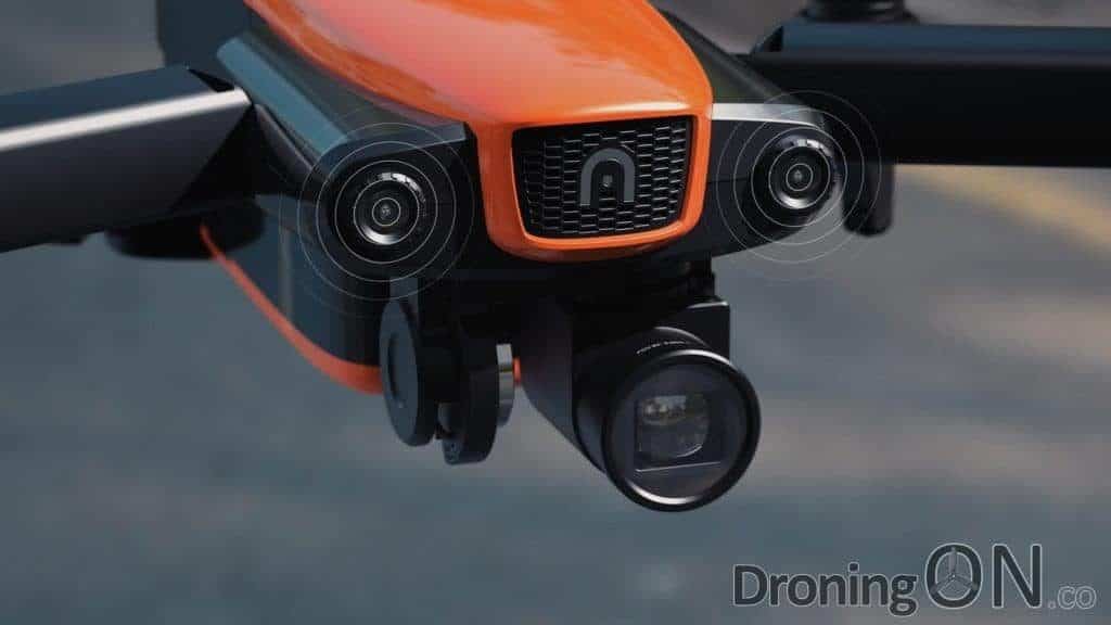 The front of the new Autel Evo drone incorporates obstacle avoidance and is set to compete with the DJI Mavic.