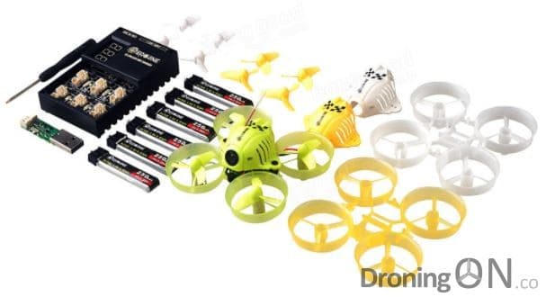 The impressive little Eachine QX65, available with 6 batteries, charger, spares and accessories for under $60.