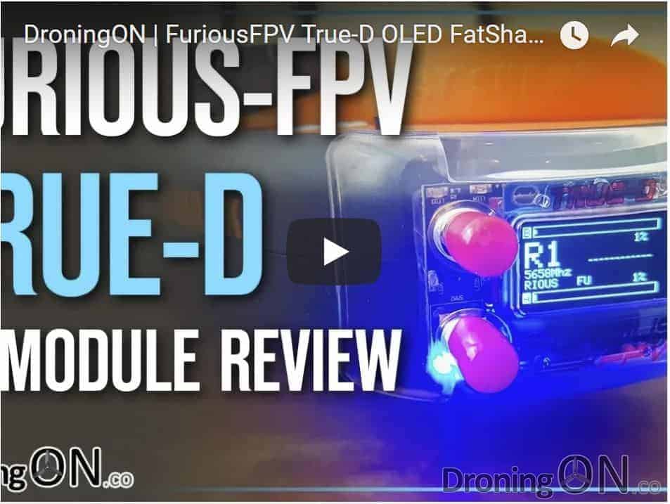 YouTube thumbnail for the FuriousFPV True-D FatShark RX Module