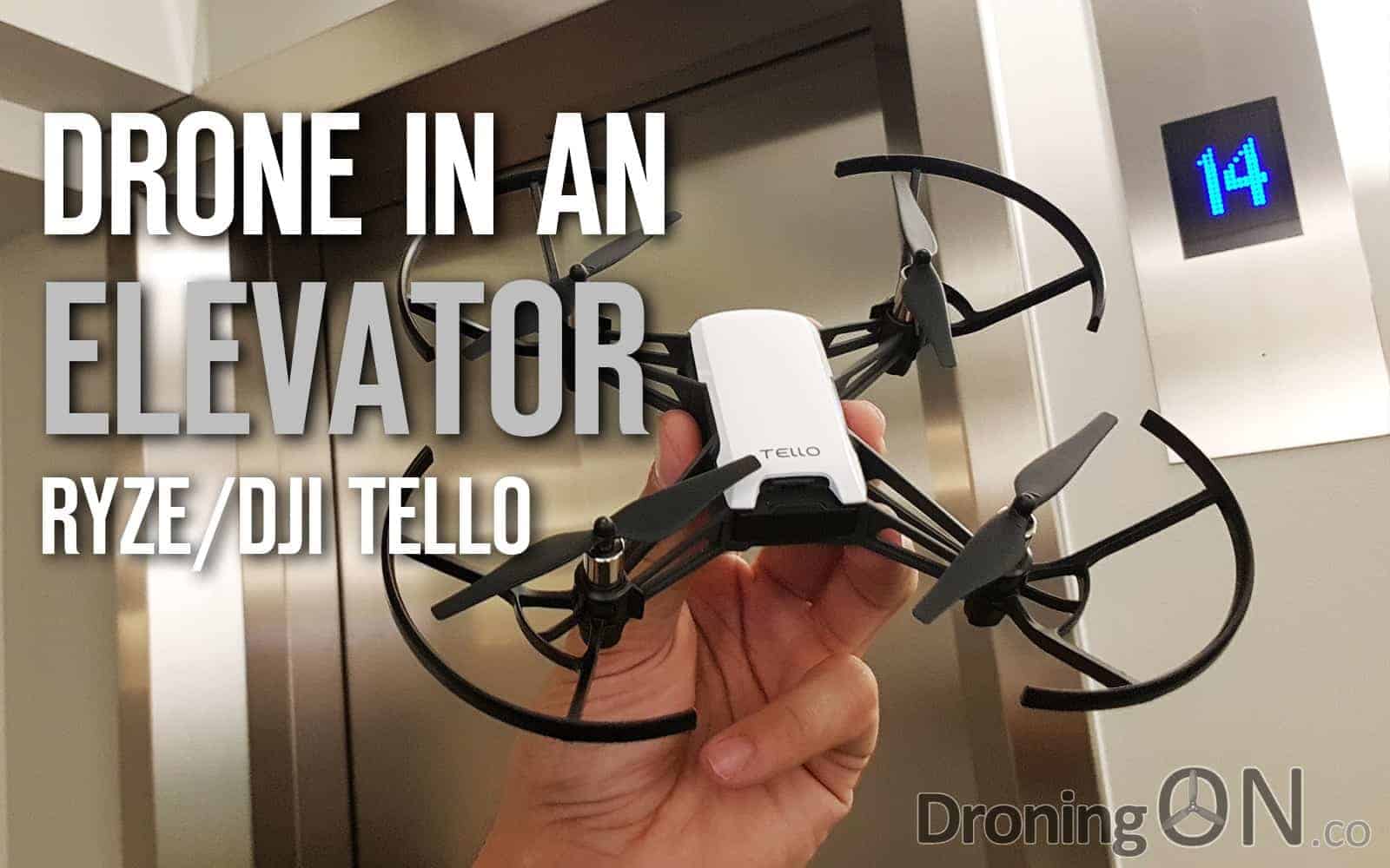 Will a Ryze/DJI Tello fly in a moving lift whilst ascending or descending? Drone experiment!