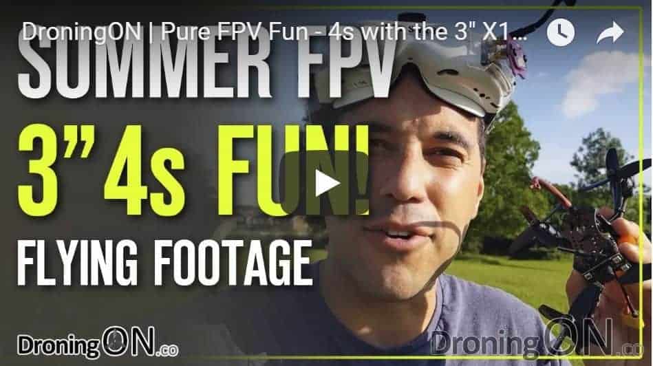YouTube thumbnail for the FuriBee X140 FPV Flight Test