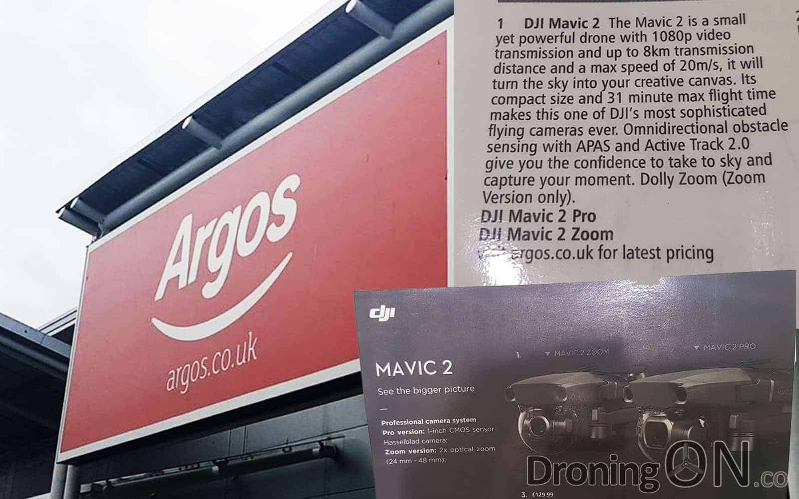 Argos Accidentally DJI Mavic 2 'Zoom' and 'Pro' Before Launch - DroningON