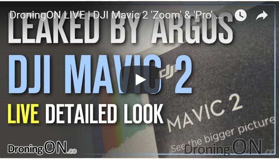Youtube thumbnail for the DJI Mavic 2 Pro and Zoom Leaks by Argos