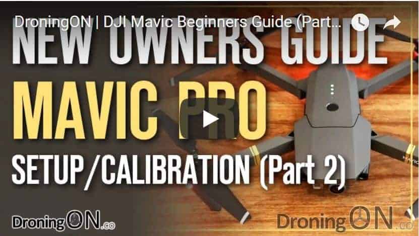 YouTube Thumbnail for the DJI Mavic Pro Setup, Calibration First Flight Guide