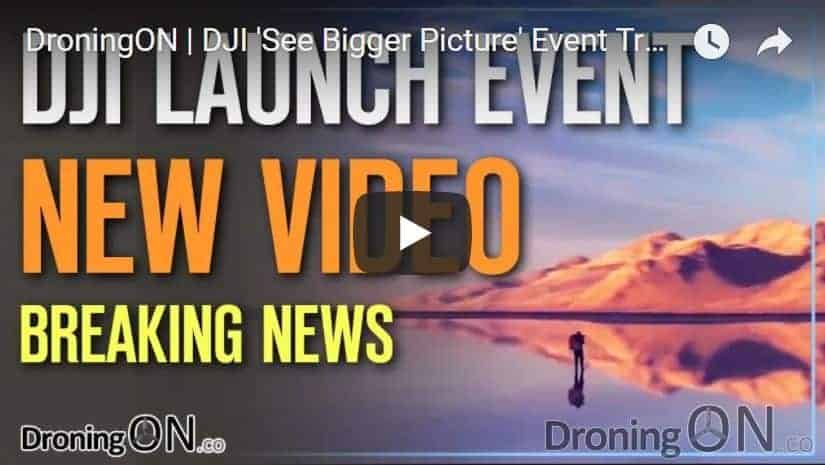 YouTube Thumbnail for the DJI Launch Event