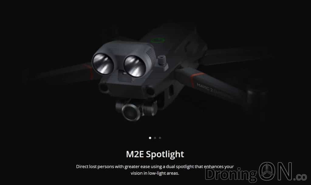 M2E Spotlight - Direct lost persons with greater ease using a dual spotlight that enhances your vision in low-light areas.