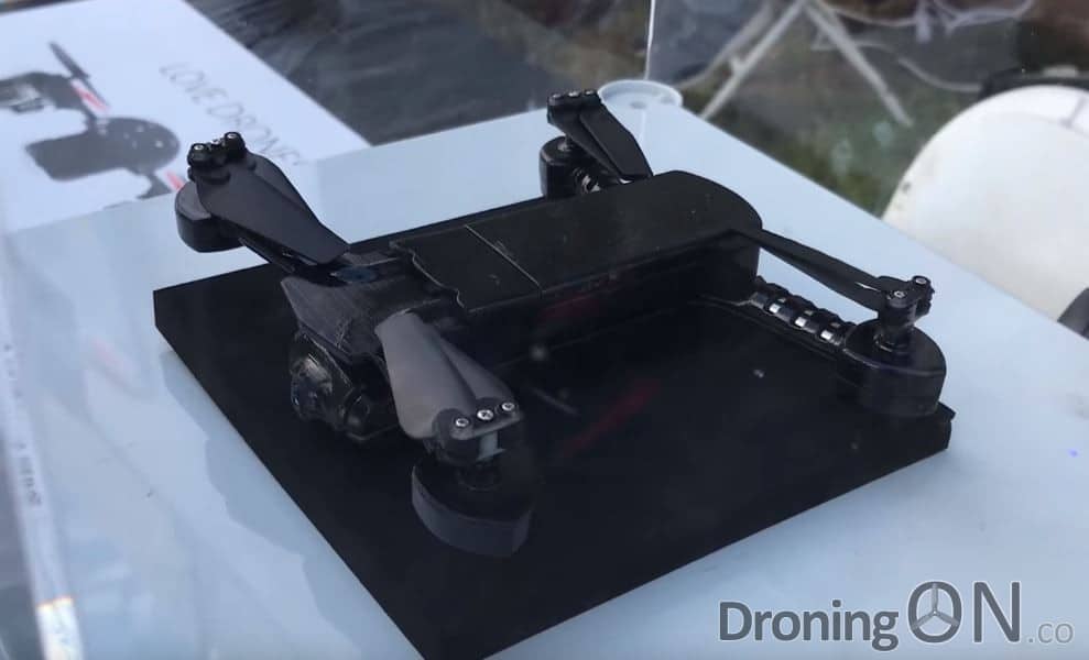 A 3D printed preview model of the new Micro Drone 4 from Extreme Fliers, soon to be launched via IndieGoGo