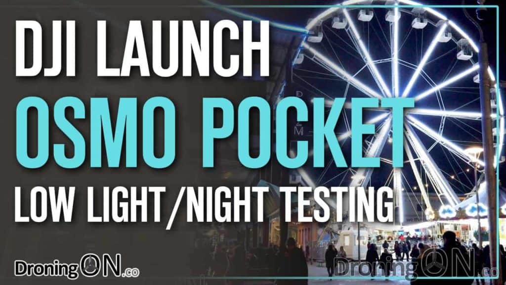 YouTube Thumbnail for our low-light and night testing of the Osmo Pocket.