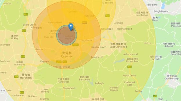 DJI's earlier geo-fencing which only provided a circular restricted zone around airports and other protected airspace elements.