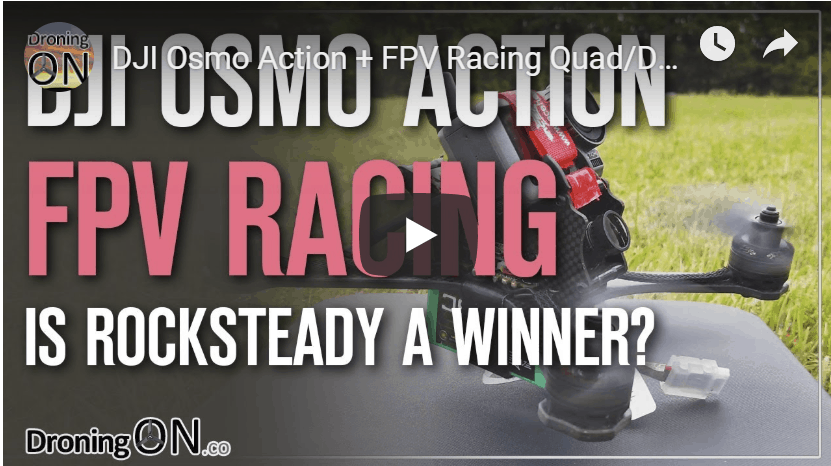 YouTube thumbnail for the Osmo Action FPV video