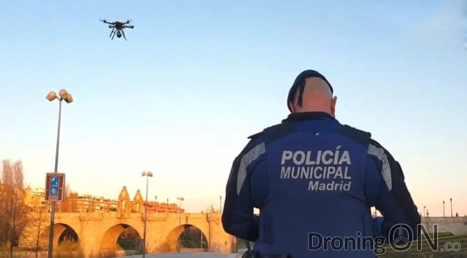Spanish Police Use Drones To Warn The Madrid Public About Coronavirus